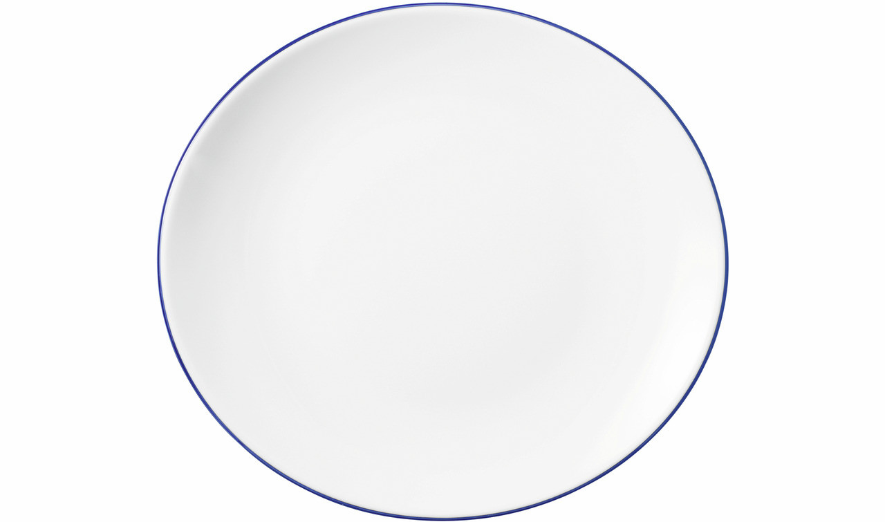 Modern Life, Speiseteller oval 251 x 230 mm Blue Line